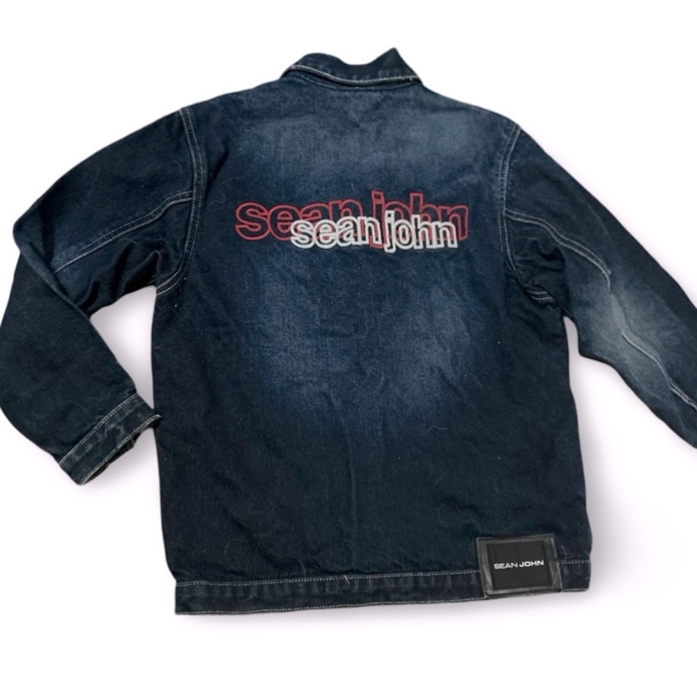SEAN JOHN Denim Jacket Blue 90s Boys 7X Vintage